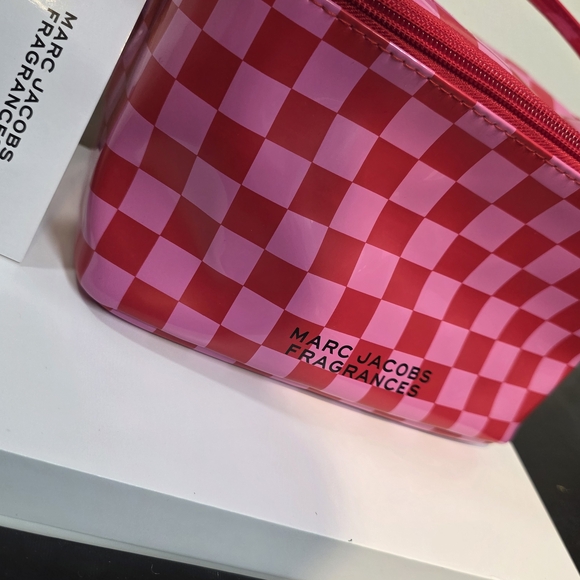 Marc Jacobs Pink Checkered Cosmetic Bag - Picture 2 of 6